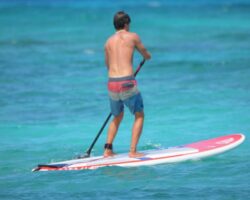 man-people-paddle-sea-swim-shorts-wallpaper-preview